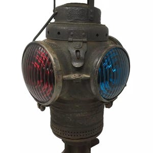 Antique Armspear ICRR RailRoad 4 Way Switch Lamp Lantern S120 Original