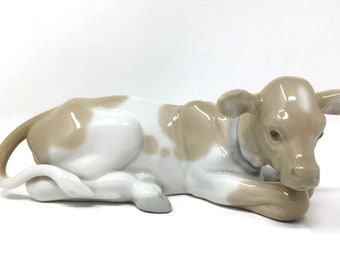Lladro Cow Figurine - Etsy