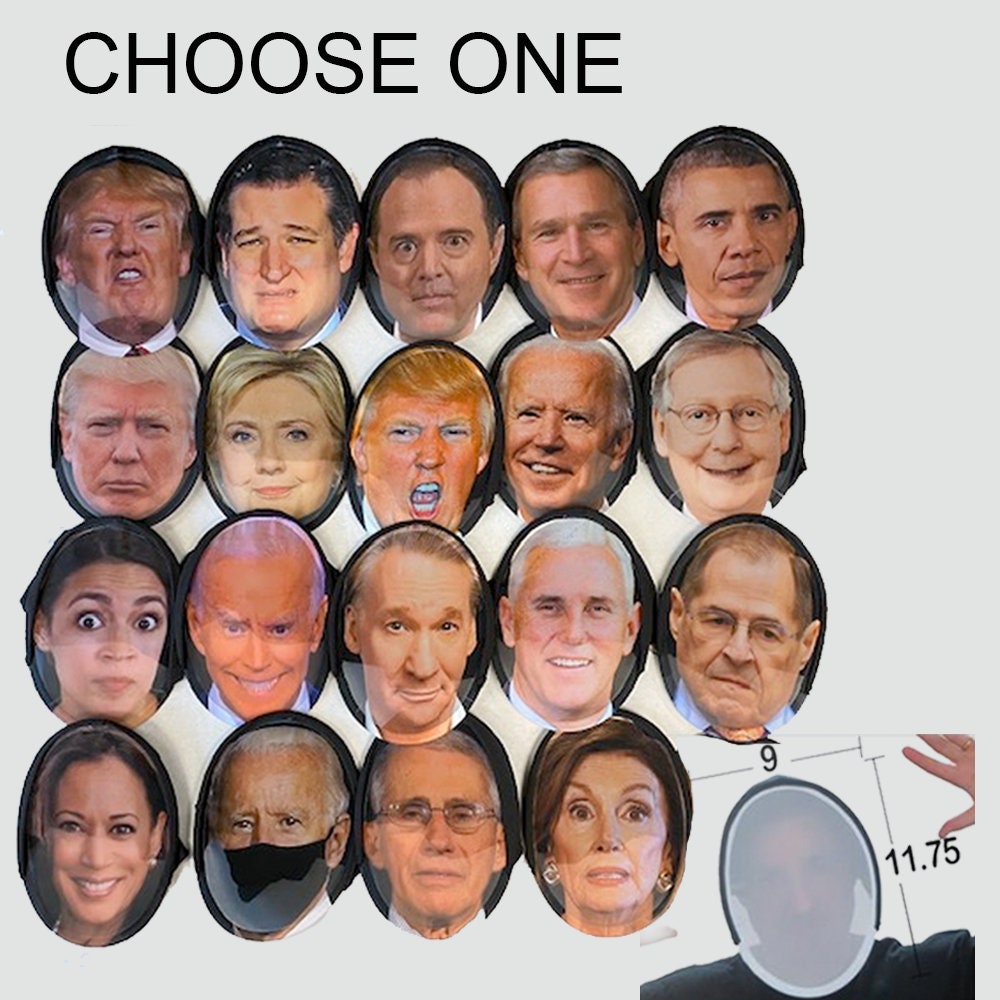 Trump Face Masks Political Face Mask Halloween Mask Trump Etsy