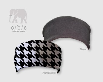 Diadema de Halloween en blanco y negro, diadema para disfraz, diadema de yoga, diadema de fitness, diadema para adultos, diadema ancha estilo boho, tejido de alto rendimiento.