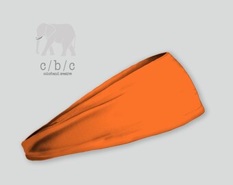 Orange Headband, Thin or Wide Headband, Non Slip Headband, Yoga Headband, Custom Headband, Adult Headband, Indie Headband, Womens