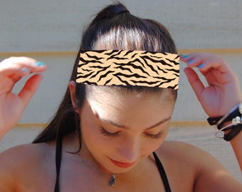 Diadema con estampado de guepardo, diadema para adultos, diadema antideslizante, diadema fina, diadema gruesa, diadema para yoga, diadema indie, diadema personalizada