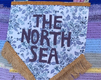 The North Sea flag shape banner wall hanging