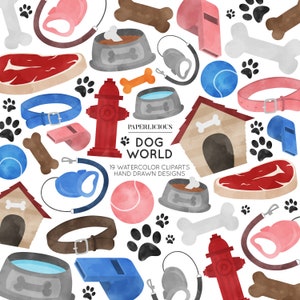 Hund Pet Aquarell Cliparts, Hund Besitzer Clipart, ClipArt, Hund Haus Clipart, Doggie ClipArt, Welpen ClipArt, Tierbesitzer ClipArt