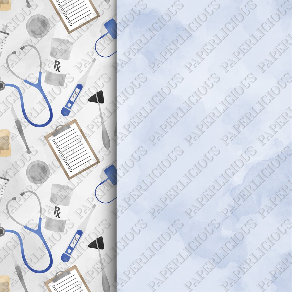 Medical Digital Paper Doctor Digital Paper Medical Patterns | Etsy