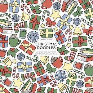 Christmas Doodle Cliparts, Winter Cliparts, Winter Doodles, Christmas Clip Art, Doodle Artwork, Winter Illustration, Hand Drawn Doodles