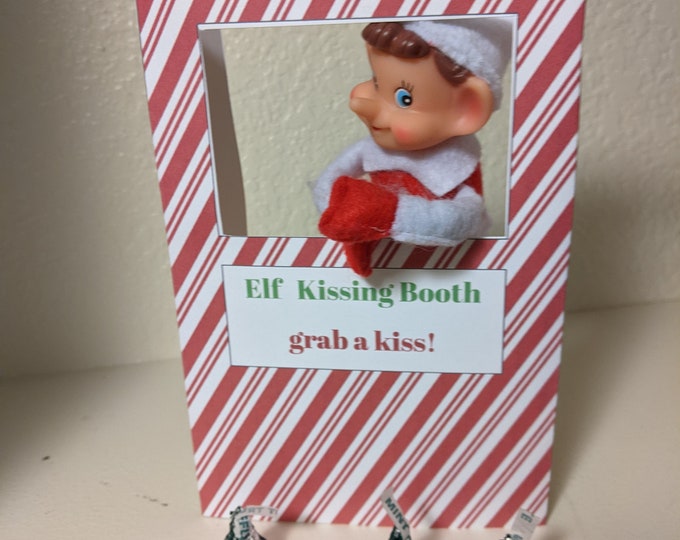 Elf Kissing Booth Printable - Etsy