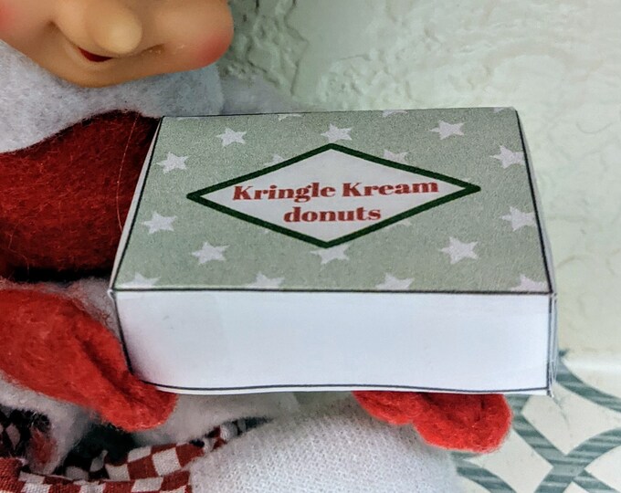 Elf Donut Box Printable - Etsy