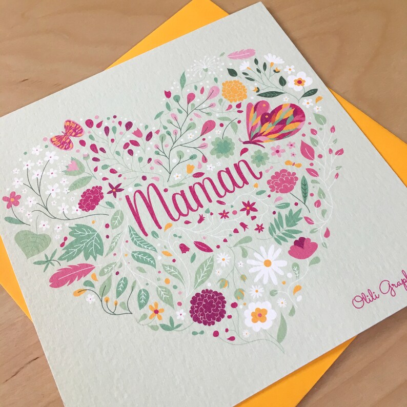 'MOM' mother's Day card image 1