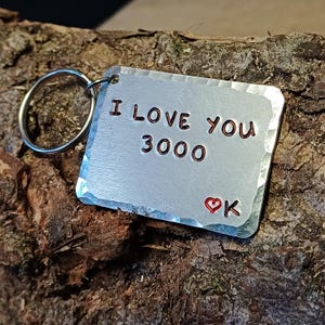 TI AMO 3000 Portachiavi Personalizzato Regalo / Regali Per Uomo Iron Man Marvel Avengers Endgame Marito Fidanzato / Regalo Di Compleanno Festa Del Papà