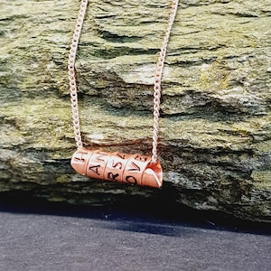Copper Hidden Message Personalised Rose Gold Necklace Gift | 7 Year Gift | Copper Anniversary Gift | 7th Anniversary Traditional Copper Gift