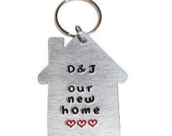 New Home Personalised Keyring | First Time Buyer Gift | House Warming Key Chain Gift | Couples Gift | New Home Gift