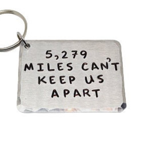 Handwritten Keychain Long Distance Relationship Design - Etsy