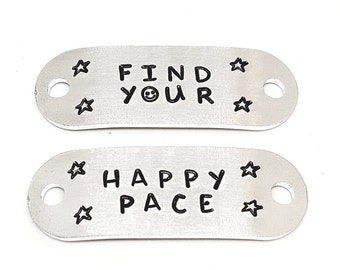 Runners Gift | Find Your Happy Pace | Trainer Tags | Running | Marathon | Gym | Inspirational | Fitness | Motivational | Custom Gifts