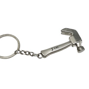 personalised hammer keyring