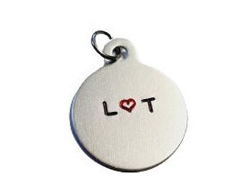 Initials Love Heart Personalised Keyring | Keepsake Token | Small Gifts | Letterbox Gifts | Custom | Birthday | Anniversary | ECO Keyring