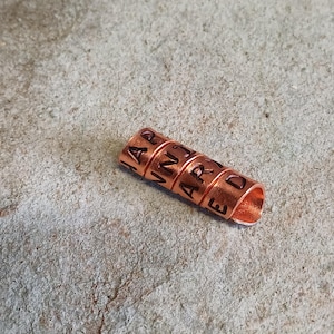 Copper Custom Anniversary Scroll Pendant | Personalized Hidden Message Gift
