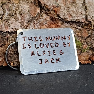 Personalised Mothers Day Keyring Gift