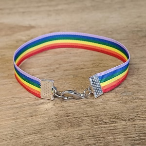 Rainbow Pride Bracelet | LGBTQ Gift, Adjustable Anklet