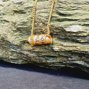 Hidden Message Personalised Gold Necklace Gift | Gold Necklace Gift | Custom Anniversary Gift | Girlfriend Wife For her | Secret Message
