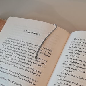 Silver Chain Custom Bookmark | Personalized Initial Gift
