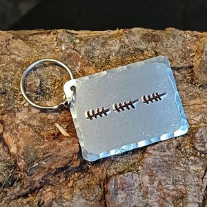 Tally Mark Personalised Anniversary Gift | Anniversary Gift | Tally Mark Keyring | Custom Gift Ideas | Aniversary Gift | Personalised Gifts