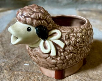 Vintage Otagiri Japan Sheep Lamb Creamer, 1960s Kitchen and Dining, Brown Sheep Cream Pouring, Kitschy Kitchen