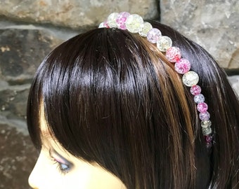 NEW Anthropologie FREE PEOPLE  Headband Hair Festival Lace Mint Flower