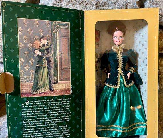 Vintage 1996 Yuletide Romance Barbie, Mattel, Hallmark Special