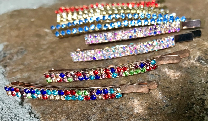 Bobby Pins Blue Rhinestone Bobby Pins Wedding Hair Hair Slide Bridal Hair Clips Free People Style 2019 Fancy Barrettes Hair Clip