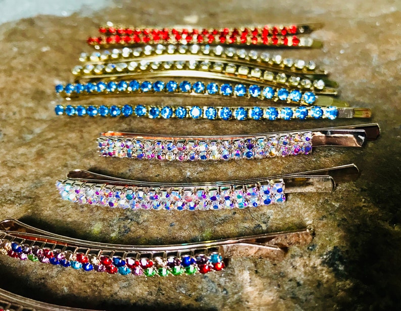 Bobby Pins Blue Rhinestone Bobby Pins Wedding Hair Hair Slide Bridal Hair Clips Free People Style 2019 Fancy Barrettes Hair Clip