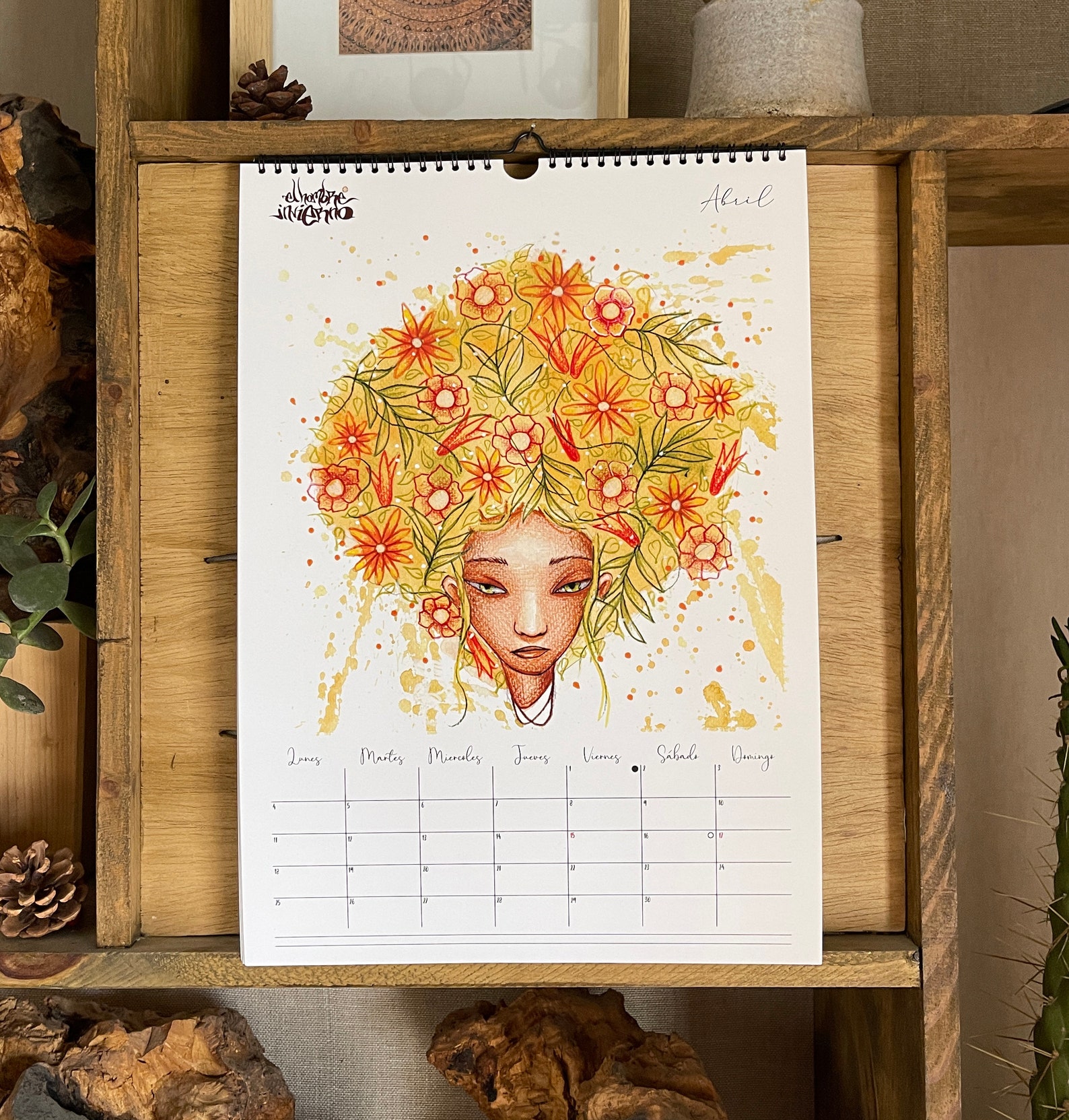 calendario-2022-postal-de-regalo-calendario-de-pared-2022-etsy