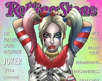 105. Harley Quinn Rolling Stone Cover 11x17 print