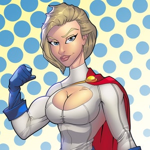 108. Power Girl 11x17 print