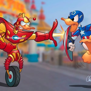 104. Gizmo vs Donald Civil War 11x17 print
