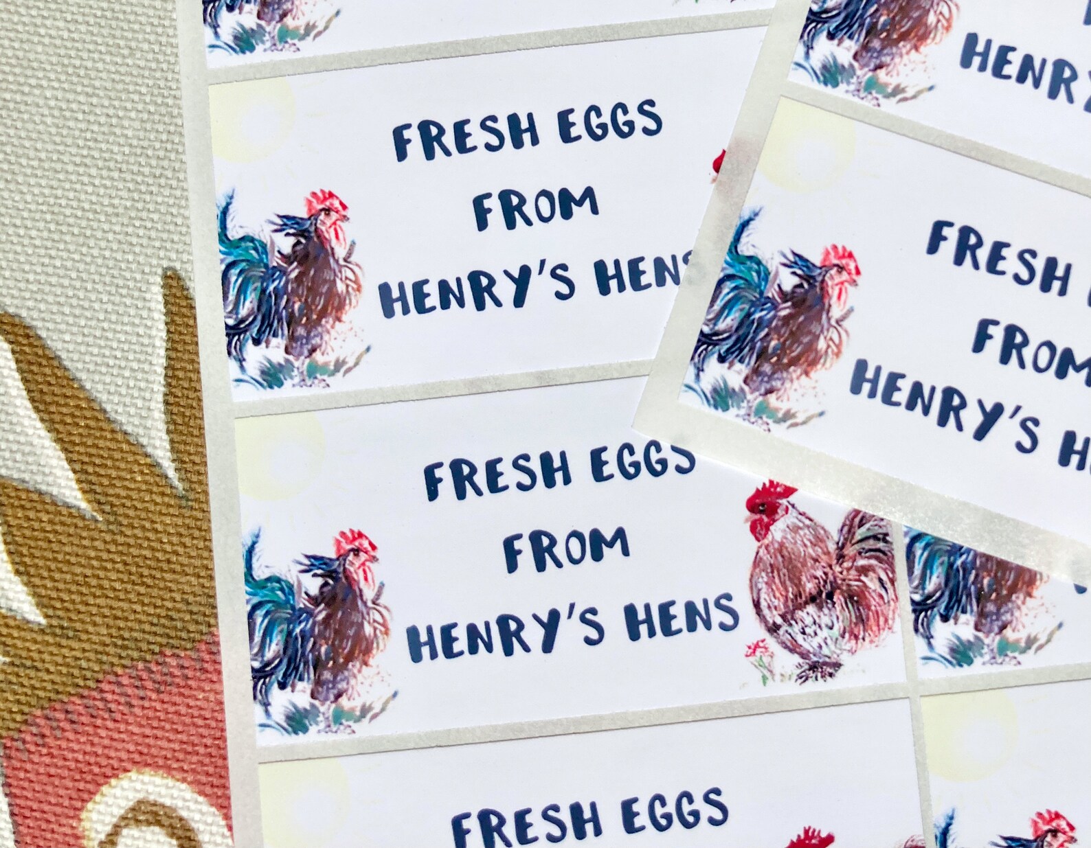 Custom Egg Box Labels With Artwork Smallholder Egg Sales - Etsy