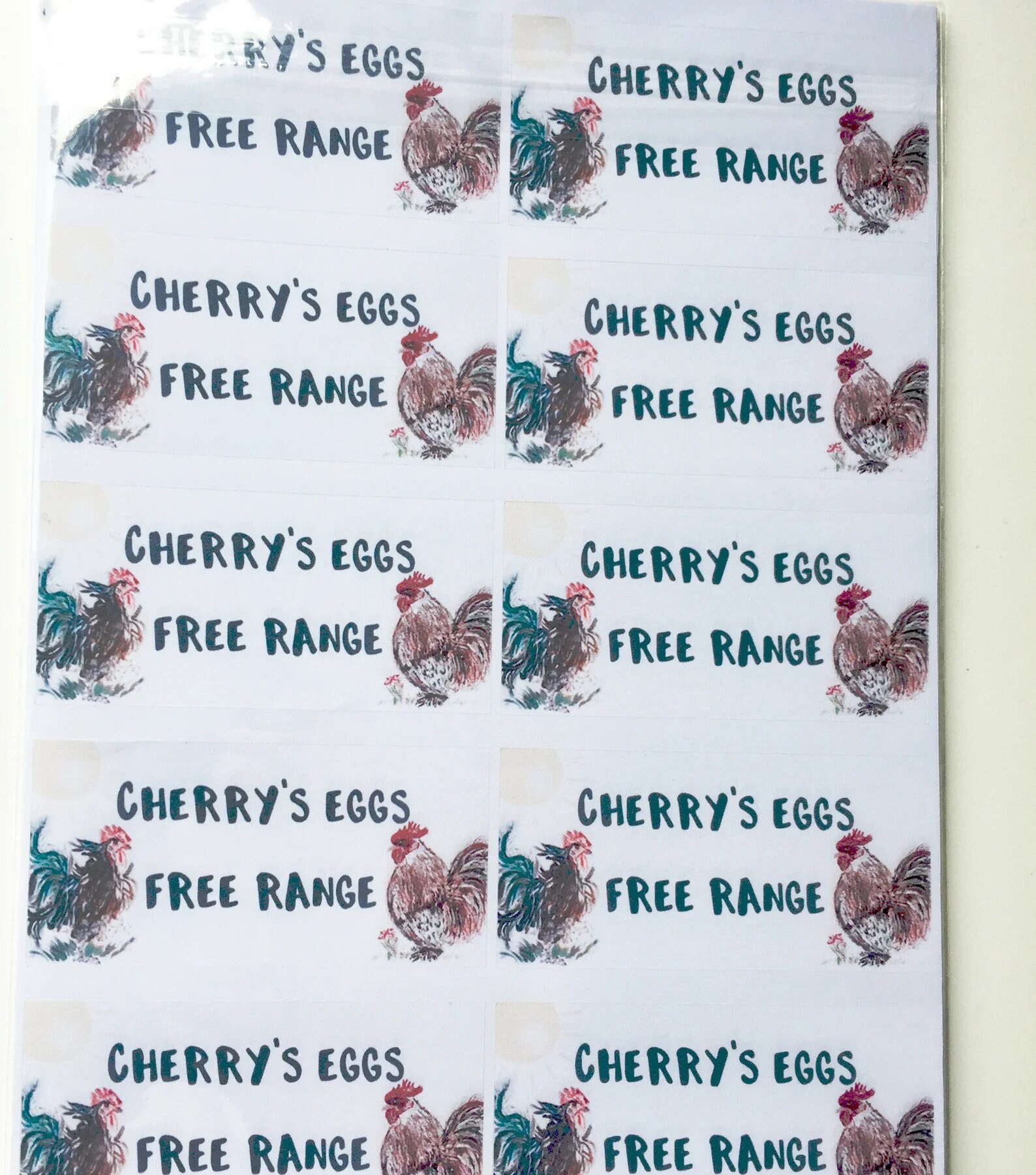 Custom Egg Box Labels With Artwork Smallholder Egg Sales - Etsy