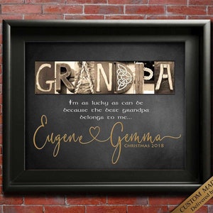 Best Gift for Grandpa for Christmas Birthday custom made with choice or quotes.
I'm as lucky as can be the best grandpa belongs to me.
A Grandpa always has time for you even if the rest of the world is busy.