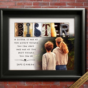 Große Schwester Geschenk für Schwestern Geschenke für Schwester Geburtstagsgeschenk, kleine Schwester Brautjungfer Geschenk Schwester Hochzeit Schwester Weihnachten Ornament DIGITAL