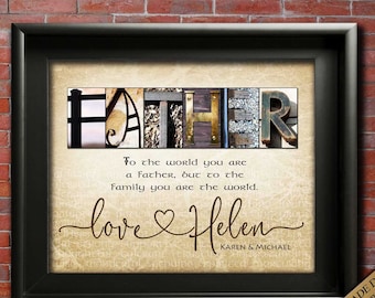 Father Gift from Daughter, Personalized gift for Dad Christmas Gifts For Dad Birthday Gift Dad Gift Daughter Father In law CUSTOM DIGITAL