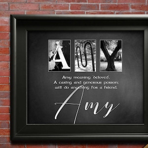 ANY Name Digitally Designed, Name Meanings | Any Name A-Z | DIGITAL Name Art | First Name Gift | Birthday Gift Ideas, Personalised Name Gift
