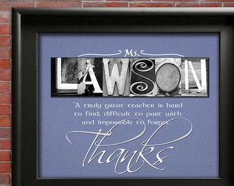 Personalized Teacher Gifts for Teacher Appreciation Gift Preschool Female Teacher Male Teacher Gift for Teacher from Students Sign End Year