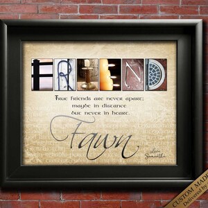 Friends Birthday Gift Personalized gift for a Friend for Goodbye Friend's Graduation Gift Friend Thank You Gift CUSTOM DIGITAL