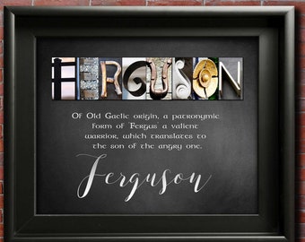 Name Meaning, Surname Meaning | Last Name Origin | Unique Wedding Gift Idea | Alphabet Photography | Family Name Art ANY Name A-Z | DIGITAL