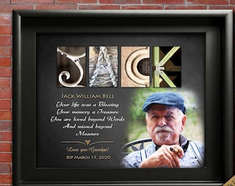 Memorial Gift Grandpa Memorial Gift For Grandpa, Loss of Grandad Sympathy Gift for loss of Grandpa Personalized Memorial Grandpa