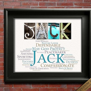 Name Art Gift Him Jack Jace Jackson Jacob Jaden Jake James Jameson Jamie Jax Jaxon John Jon & many more.. DIGITAL Printable over 3,000 Names