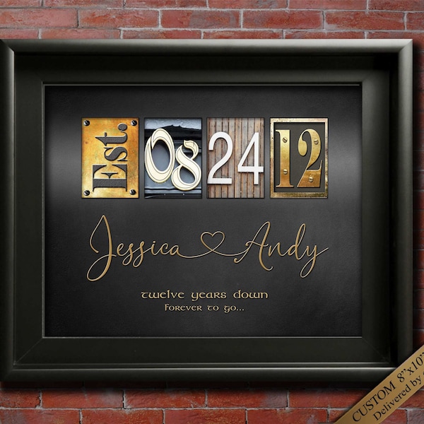 12th Anniversary Gift for Him for Her 12 year Wedding Anniversary Gifts Silk Anniversary Anniversary for Him, Gift for Wife Digital Products