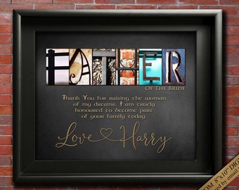 Father of the Bride Gift from Groom Wedding Day Father In Law Gift For Brides Dad Thank You for Raising the Woman of my Dream CUSTOM DIGITAL