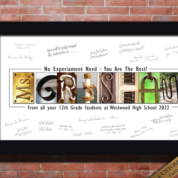 Personalized Teacher Gifts Male Female, Thank You Teacher, Class Gift For Teachers Christmas Leaving