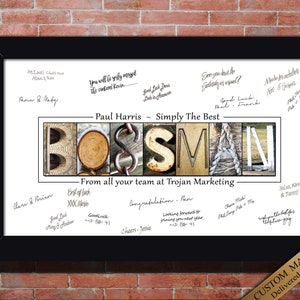Boss Man Gift Boss Gifts for Men Boss Gift for Office Boss Gift Ideas for Birthday 2025 Boss Day Leaving Retirement Farewell from Coworkers